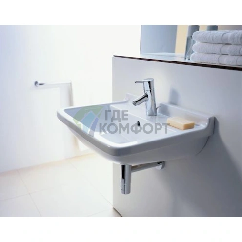 Комплект для ванной Hansgrohe Talis S: смеситель для раковины, смеситель для душа и душевая стойка - фото 2