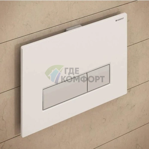 Кнопка смыва Geberit Sigma 40 с системой устранения запахов - фото 2