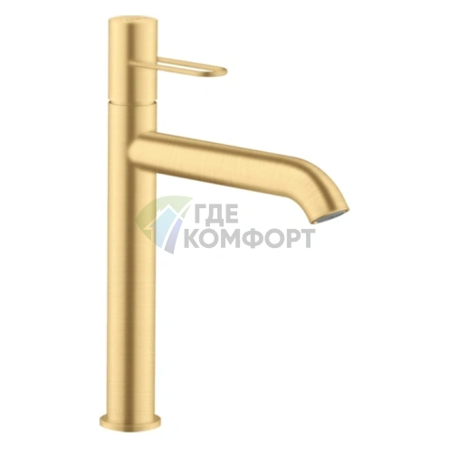 Смеситель для раковины AX Uno 190, цвет «шлифованное золото» (38032250) - фото 1