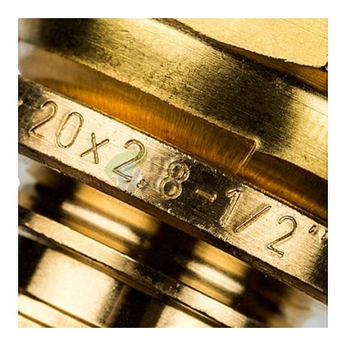 Переходник для труб из сшитого полиэтилена STOUT с накидной гайкой НГ 20 x G 1/2 аксиальный - фото 4