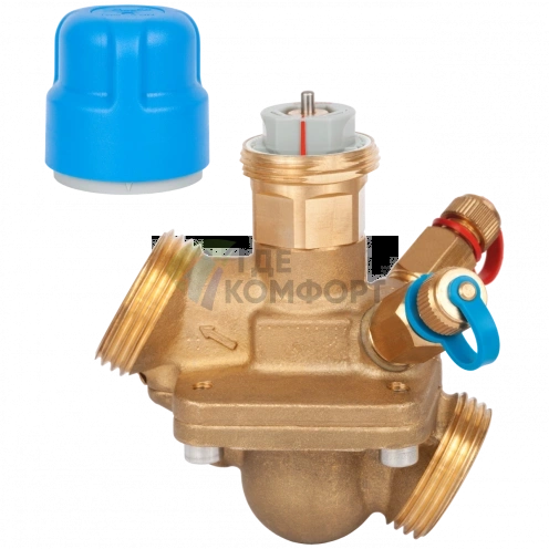 Комбинированный балансировочный клапан с измерительными ниппелями Danfoss AB-QM (Данфосс) - фото 1