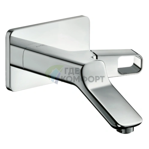Смеситель AX Urquiola для раковины встраиваемый, на 1 отверстие, 200 мм, с донным клапаном, хром (11026000) - фото 1