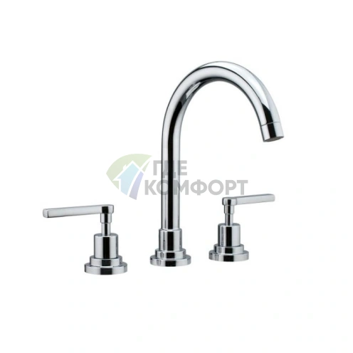 Смеситель для раковины Nicolazzi Mac Kinley 05 на 3 отверстия, хром (2208CR29) - фото 1