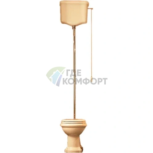 Унитаз Kerasan Retro 101101 с высоким бачком-гор. выпуск - фото 1