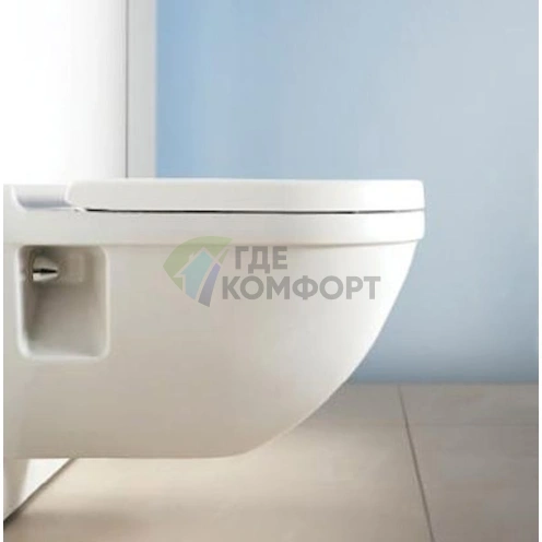 Подвесной унитаз Duravit Starck 3 с инновационной системой смыва — артикул 2201090000 (2201090000) - фото 6