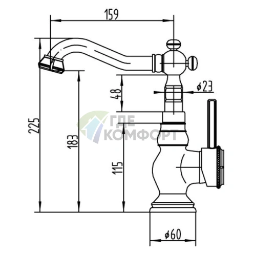 Смеситель Zorg Antic A 307U-SL для раковины: надежность и стиль в каждом элементе - фото 3