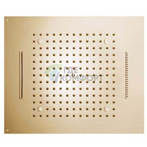 Верхний душ Bossini DREAM с 3 функциями, 570×470 мм, золото (H38917.021) - фото 1