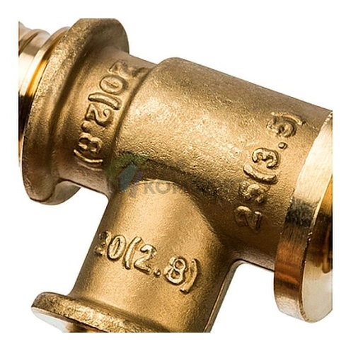 Stout Тройник переходной 25x20x20 для труб из сшитого полиэтилена аксиальный - фото 6