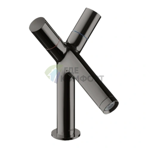 Смеситель для раковины AX Starck полированный черный хром (10030330) - фото 1