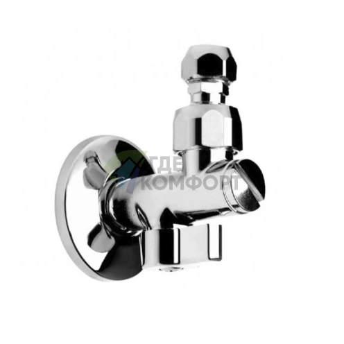 Запорный кран-фильтр Gessi для подключения воды под раковину 1/2, хром (01009#031) - фото 1