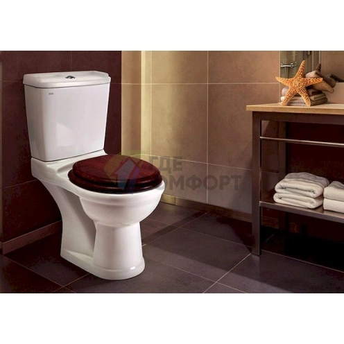 Унитаз-компакт Della Boston OAK (керамика, бачок в комплекте) - фото 2