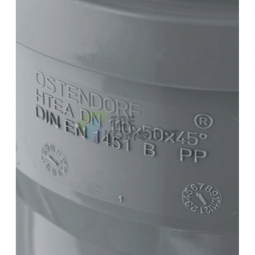 Тройник канализационный HTEA 110х50/45° Ostendorf - фото 3