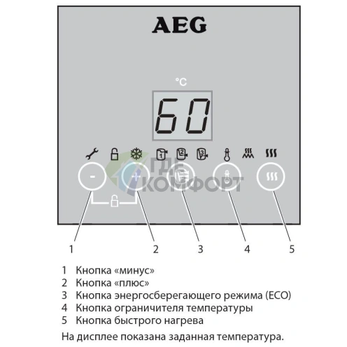 Водонагреватель AEG EWH Universal EL 150 литров - фото 2