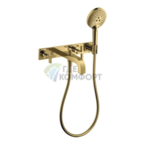 Смеситель для ванны AX Citterio в элегантном полированном золоте (39441990) - фото 1