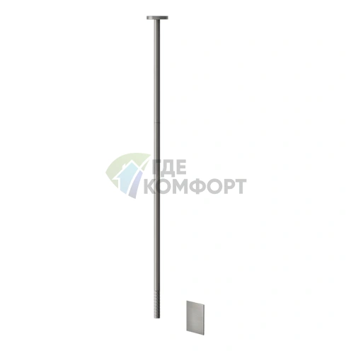 Потолочный электронный смеситель GESSI 316 INTRECCIO для раковины, цвет Steel Brushed (54124#239) - фото 1