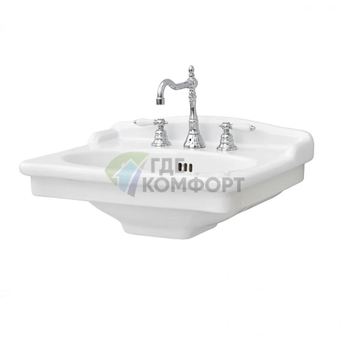 Консоль для ванной Artceram HERMITAGE 92x58 см белая с отверстием под смеситель - фото 1