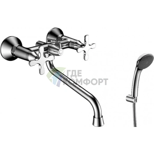 Стильный универсальный смеситель Lemark Duetto LM5751C - фото 1