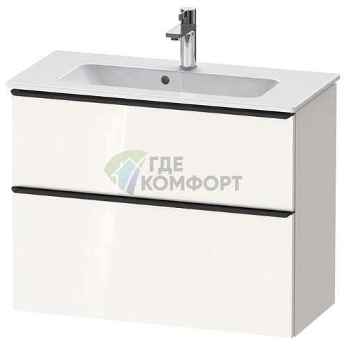 Подвесная тумбочка Duravit D-Neo Compact: белый высокоглянцевый, 1 ящик (DE436902222) - фото 1