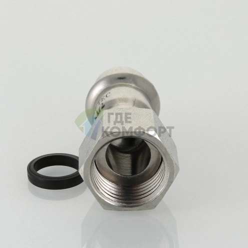 Пресс-муфта с накидной гайкой 54 мм х 2 из нержавеющей стали VTi.908.I.005409 VALTEC (ВАЛТЕК) - фото 3