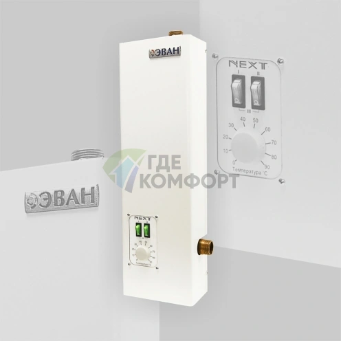 Электрический настенный одноконтурный котел Эван Next 7 220 - фото 2
