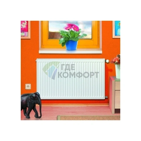 Стальной однопанельный радиатор Axis Ventil 11 500 x 800 с нижним подключением - фото 8