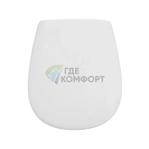 Сиденье для унитаза Artceram Azuley/Atelier белое матовое с хромированными шарнирами и микролифтом (AZA001 05 71) - фото 1