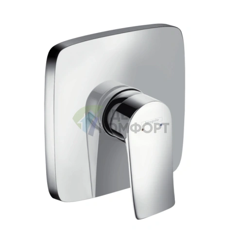 Смеситель для душа Hansgrohe Metris встраиваемый (внешняя часть), хром (31456000) - фото 1