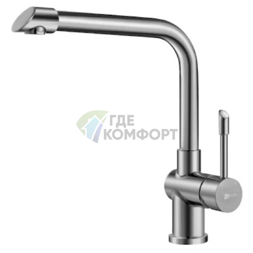 Смеситель Lemark Expert LM5074S для кухни с выдвижной лейкой и хромированным покрытием - фото 1