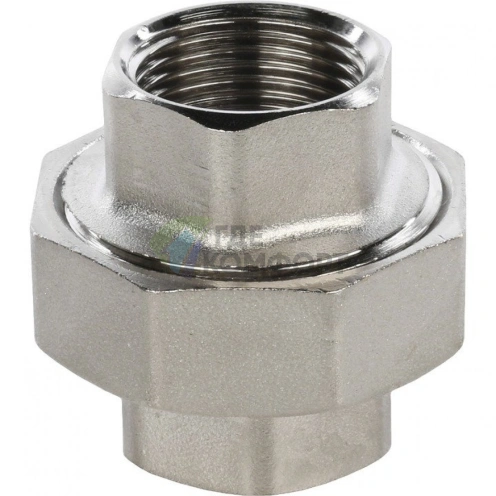 Разъемное соединение STOUT с внутренней резьбой американка ВB 3/4 никелированное - фото 2