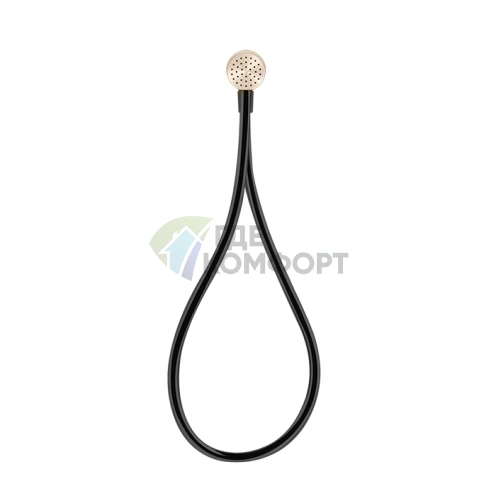 Магнитный душевой комплект Gessi Hi-Fi: вывод воды, держатель, шланг Darkflex и лейка в цвете Copper Brushed PVD (63199#708) - фото 1