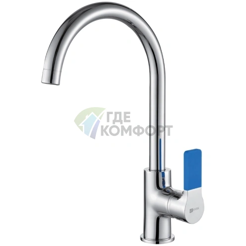 Кухонный смеситель Lemark Aura LM0605C с высоким изливом и поворотным механизмом для максимального комфорта - фото 1