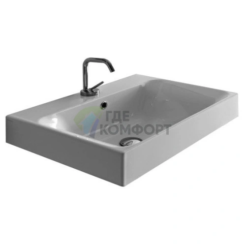 Раковина полувстраиваемая KERASAN Cento 80x45 белая (353301*1) - фото 1