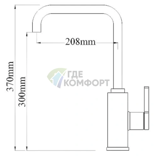Смеситель для кухни Zorg ZR 370 Rosso - фото 2
