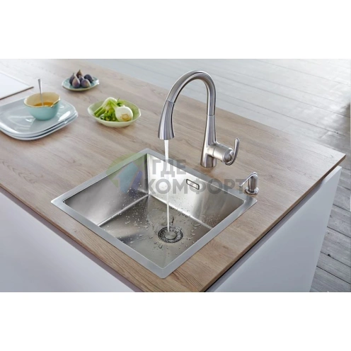 Смеситель Grohe Zedra для кухни с выдвижной лейкой - фото 5