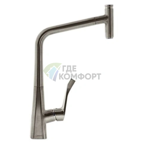 Смеситель для кухни Hansgrohe Metris Select 14884800: стиль и надежность - фото 1