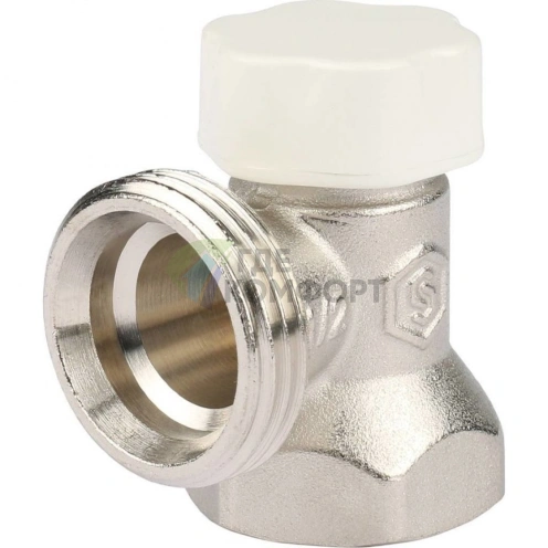 Stout запорно-балансировочный клапан угловой 1/2 для систем отопления - фото 2