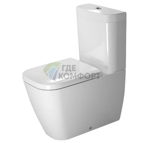 Бачок унитаза Duravit Happy D.2 с двойным смывом, белый, подключение снизу слева (934100005) - фото 1