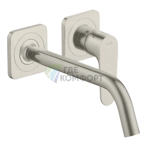 Смеситель для раковины AX Citterio M цвет сталь (34116800) - фото 1