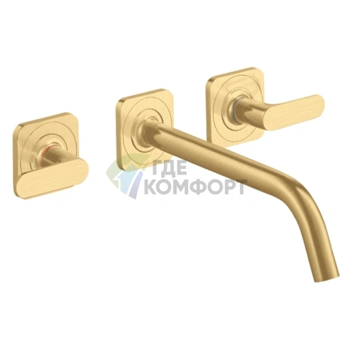 Смеситель для раковины AX Citterio M в цвете шлифованное золото (34315250) - фото 1