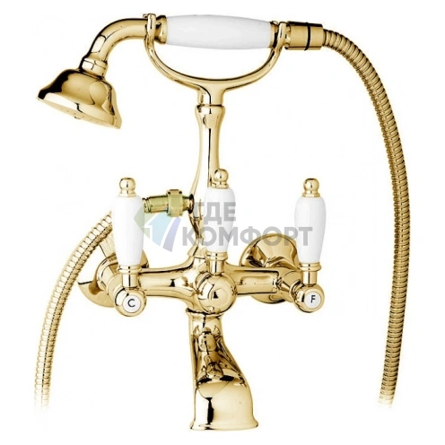 Смеситель для ванны с душем Cezares First FIRST-VD-03/24-Bi (настенный) - фото 1