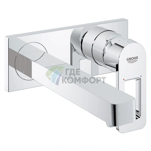 Настенный смеситель для раковины Grohe Quadra с термостатом - фото 1