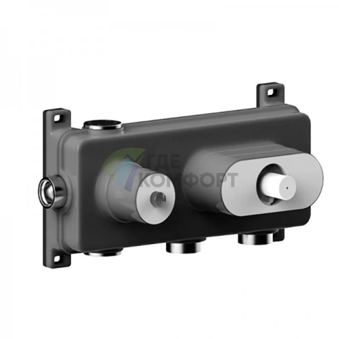 Термостатический смеситель FANTINI встраиваемый с переключателем на 3 положения (19 00 D373A) - фото 1