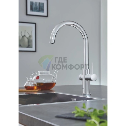 Смеситель Grohe Red II Duo для кухни с функцией мгновенного нагрева воды - фото 9