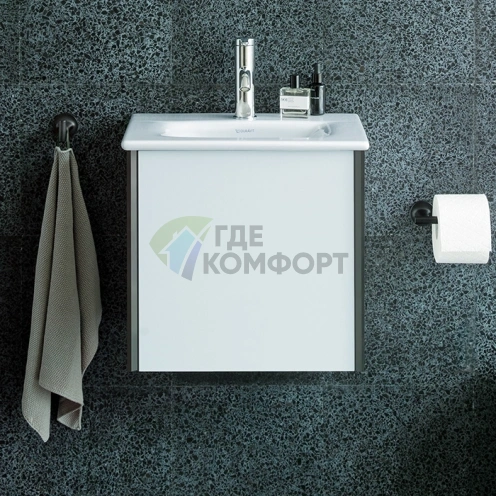 Тумба подвесная Duravit XViu белая глянцевая 510x420x397 мм с выдвижным отделением (XV40310B222) - фото 1