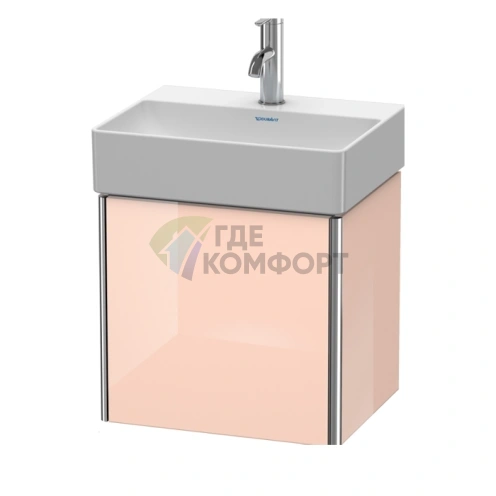 База под раковину Duravit XSquare 434x340x397 мм, левая дверца, цвет Абрикосовый жемчуг глянцевый (073245) (XS4060L1010) - фото 1
