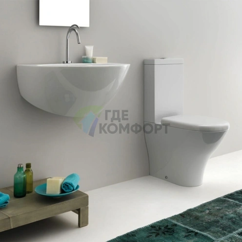 Бачок для унитаза моноблока KERASAN Aquatech/Tribeca без механизма слива (378101) - фото 1