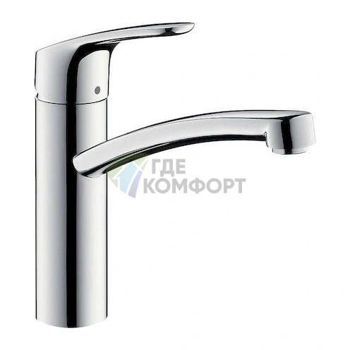 Смеситель Hansgrohe Focus 31806800 с выдвижной лейкой для кухни - фото 1