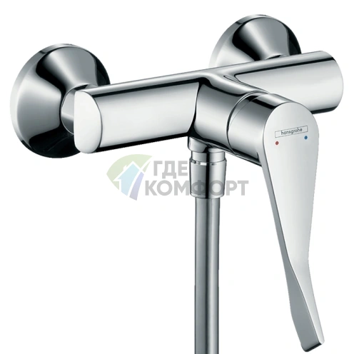 Смеситель для душа Hansgrohe Focus Care настенный с длинной ручкой, 1 источник, хром (31916000) - фото 1