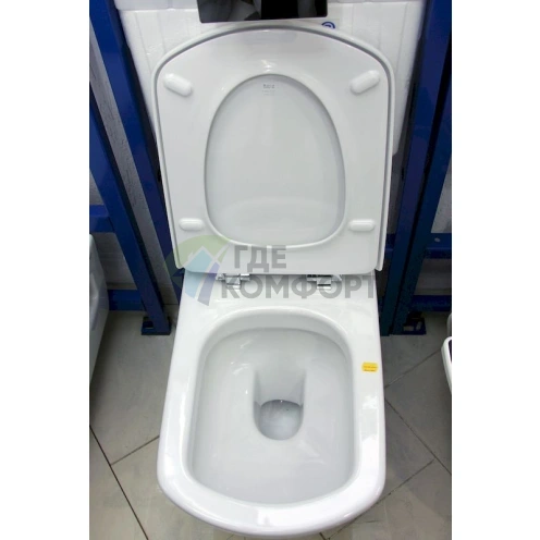 Комплект подвесного унитаза Roca Dama Senso с инсталляцией и системой двойного смыва - фото 6