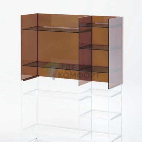 Стеллаж Laufen Kartell из пластика янтарного цвета, 750×260×530 мм (3.8933.1.081.000.1) - фото 1